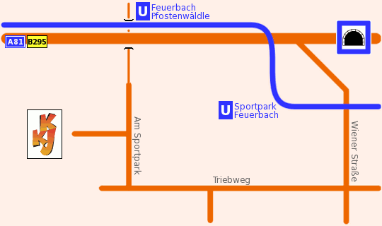 Lageplan KKJ Stuttgart